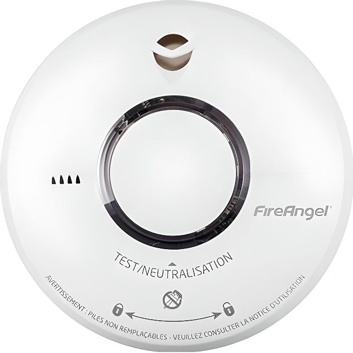Détecteur De Fumée FireAngel FP2620W2R - Piles Incluses, Wi-Safe, Blanc, Garantie 10 Ans