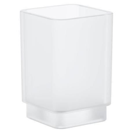 Grohe - Selection Cube Verre en cristal, blanc satiné daVinci (40783000)