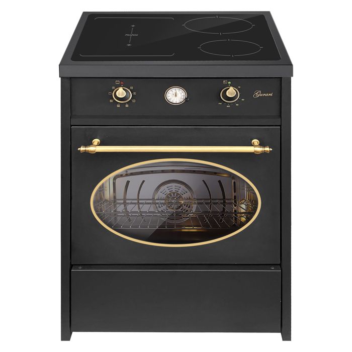 GURARI GCH E 612 BL r Centre de cuisson à induction 60 cm, Retro , Noir