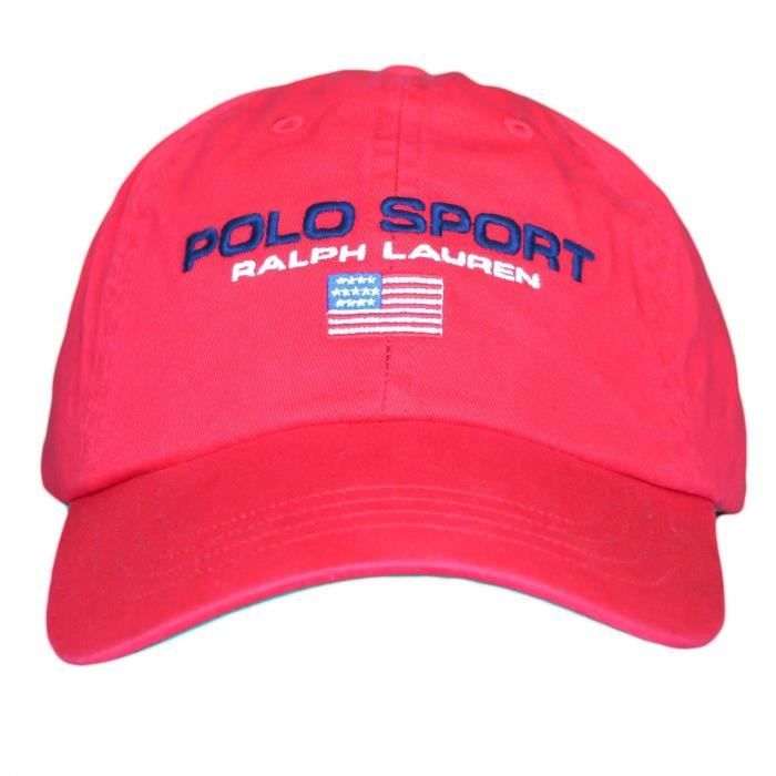 Casquette Ralph Lauren Rouge Polo Sport Pour Homme Couleur Rouge Taille Tu Cdiscount Pret A Porter