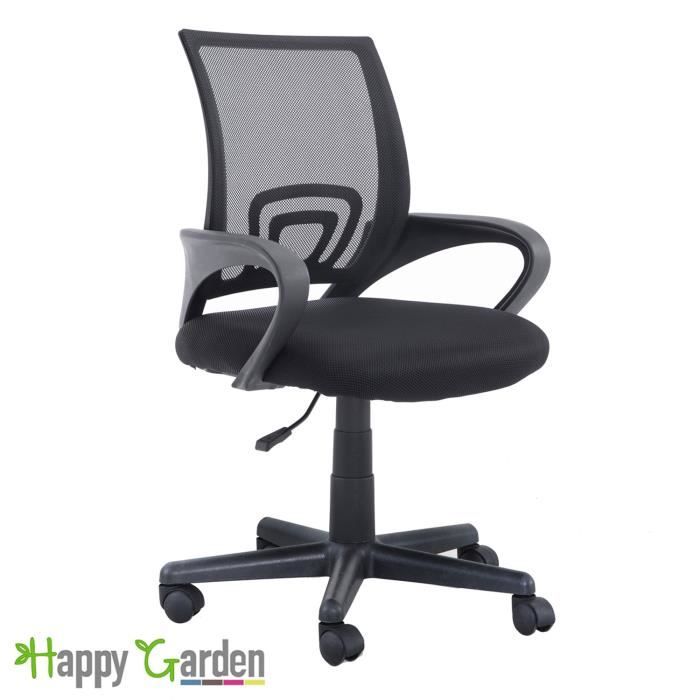 Happy Garden Fauteuil de Bureau Noir Berkeley