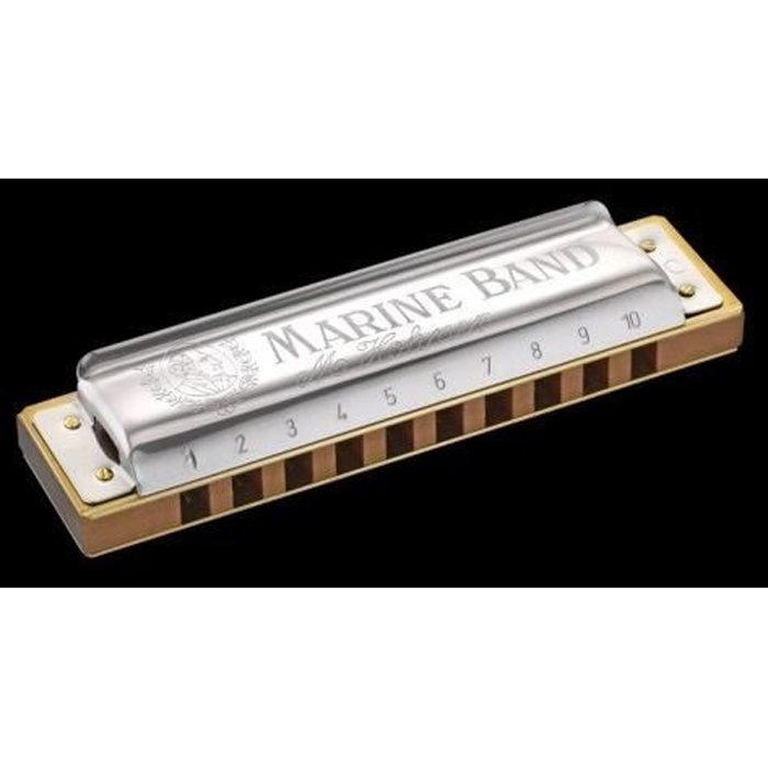 Harmonica Hohner Marine Band 1896 C Sommier traditionnel bois 10 trous en Do