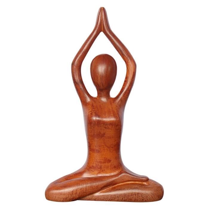 Résine Femme Yoga Méditation Statue Yoga Femmes Pose Sculpture Figure Figurines Décor À La