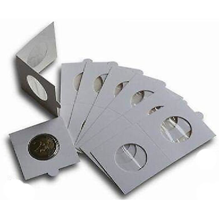 100 Cadres Hartberger 27.5mm Pour Collection De Monnaies Ou Autocollants