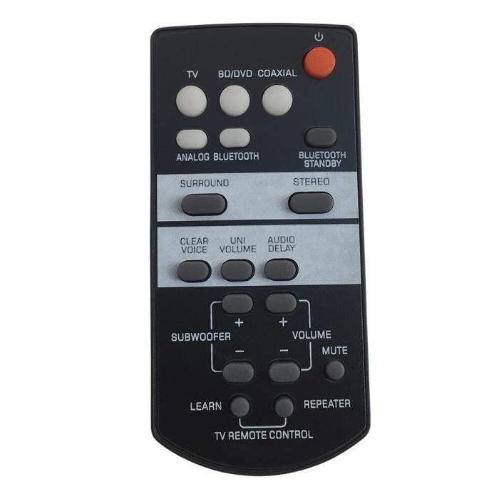 Télécommande De Remplacement FSR80 ZG80760 Pour Barre De Son YSP-14008053 - Noire