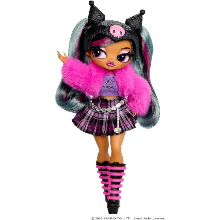 L.O.L. Surprise! O.M.G. Hello Kitty and Friends - Kuromi poupée articulée - 24 cm - 4 modèles à collectionner