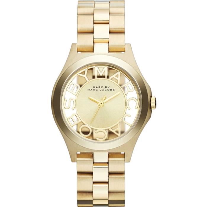 Montre femme - MARC BY MARC JACOBS - SKELETON HENRY MB - Quartz - Doré - Ronde Montre femme - MARC BY MARC JACOBS - SKELETON HENRY MB - Quartz - Doré - Ronde