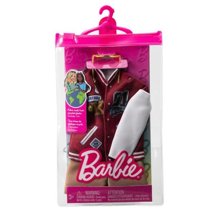 Ensemble 18 Pièces Vêtements Et Accessoires Pour Poupée 29cm Compatible Barbie Et Ken - Tenues Variées