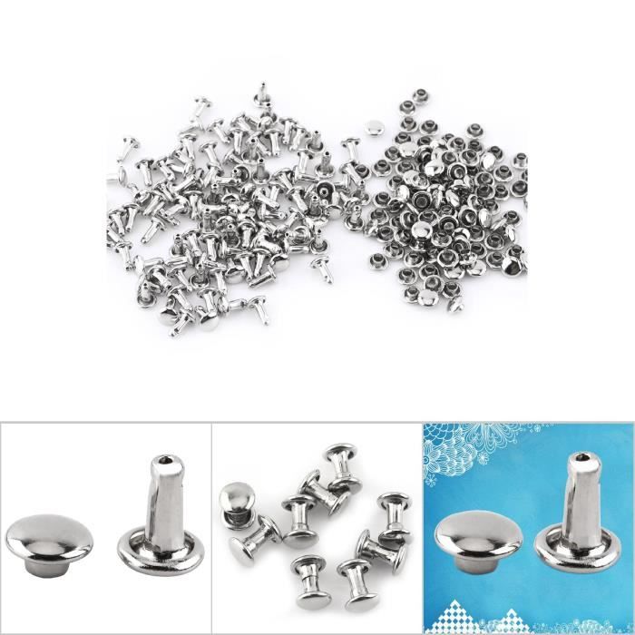 Rivets En Cuir, Rivets À Double Couverture 500 Jeux De Prévention De La