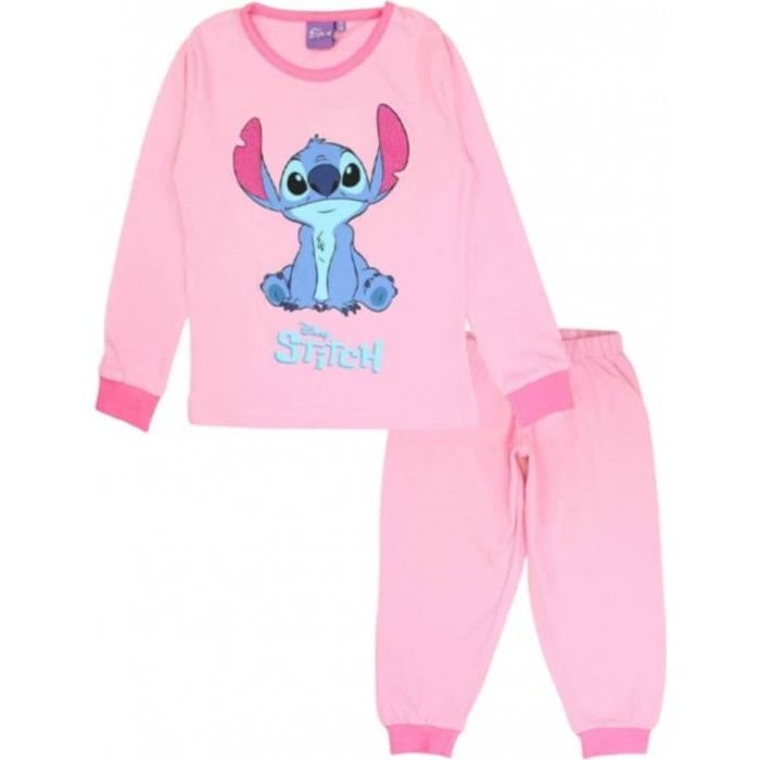 Pyjama long Stitch Fille Disney Lilo and Stitch Rose - Cdiscount  Prêt-à-Porter