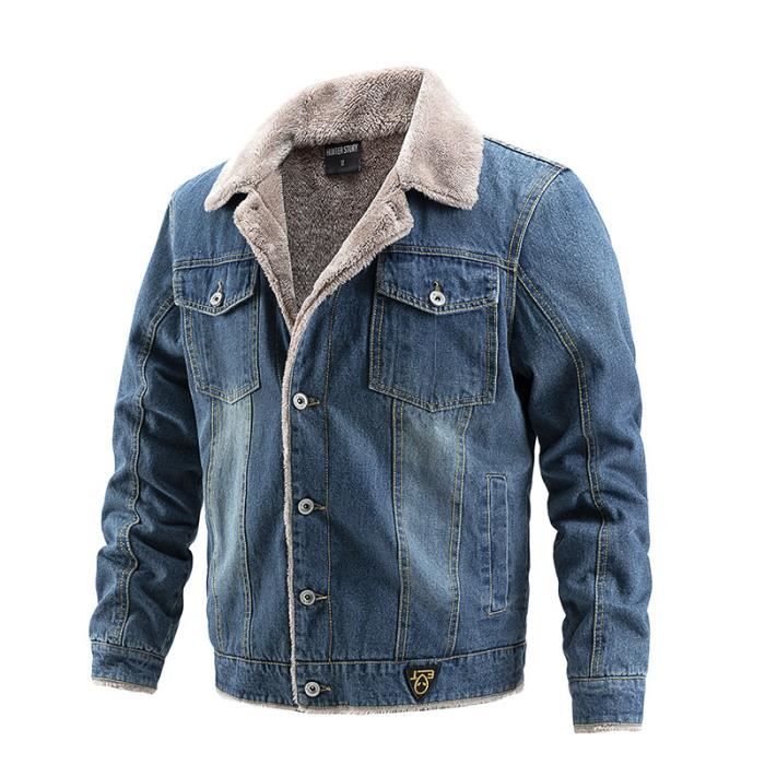 Veste jean velours homme best sale