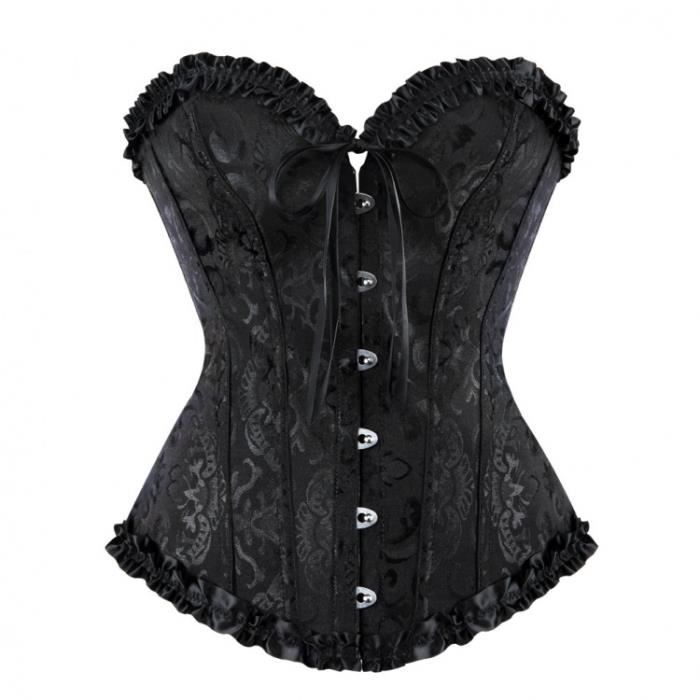 Haut corset à nouer sur les épaules Noir