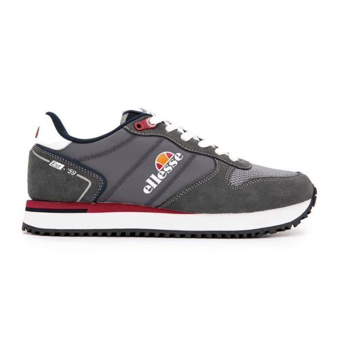 Baskets basses homme ELLESSE EL32M4040803U Gris Lacets Synthetique Cdiscount Chaussures