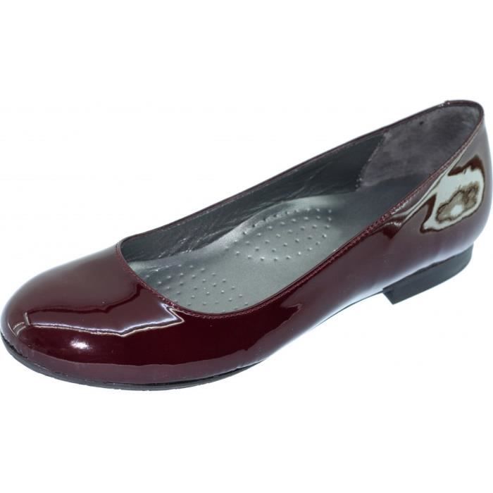 ballerine rouge vernis homme