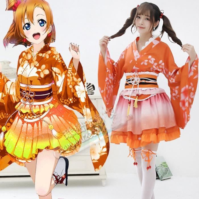 Bébé Fille Femmes Tenues Kimono Robe De Chambre Traditionnelle japonaise cosplay costume 