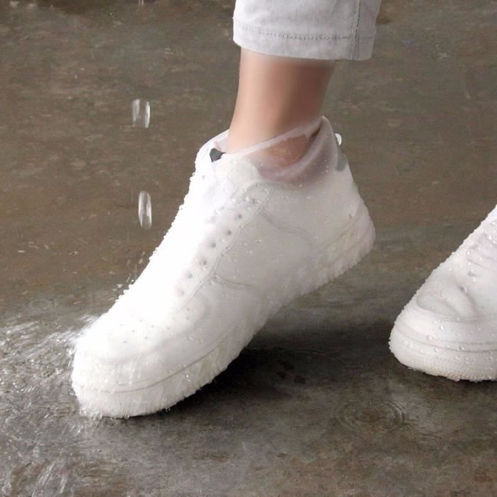 3 Paires De Couvre-Chaussures Imperméables - Caoutchouc Épais, Taille L
