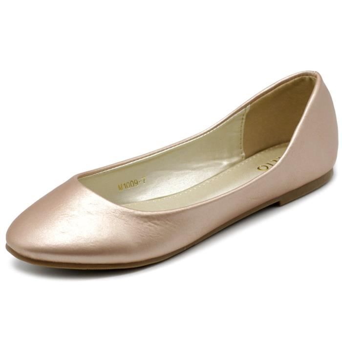 Chaussures Bateau en Cuir PU Grande Taille Mocassins Plates Décontracté