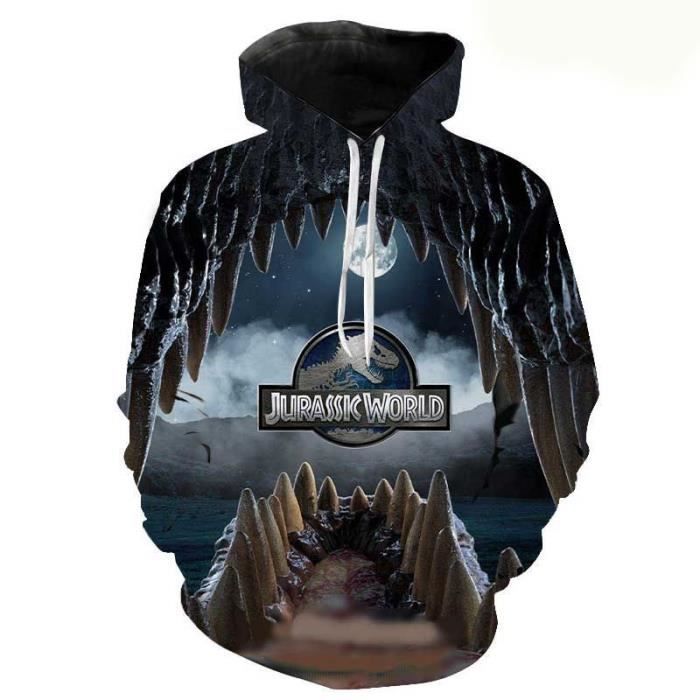 Sweats À Capuche Motif De Requin Animal Unisexe Impression 3D Pull