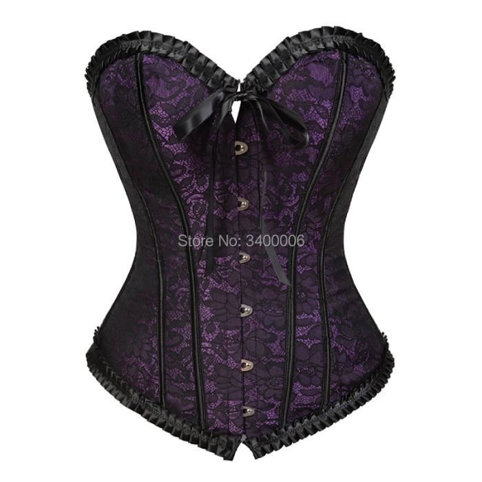 Bustier femme,Ensemble de corsets et bustiers sexy avec jupe,haut et