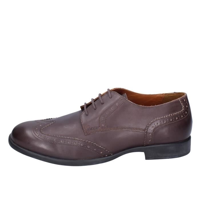 Bottes En Cuir Marron GBX Pour Homme - Taille 9 M (D) - Lacets - Occasion