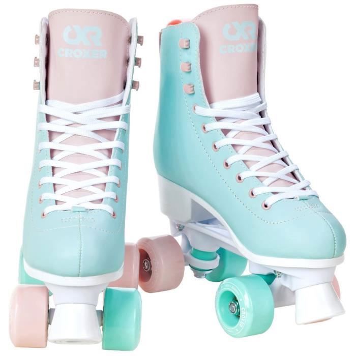 Patin à roulettes - CROXER - LEA - Menthe/rose - Roller - Enfant - Roues en PU - 54 mm de diamètre