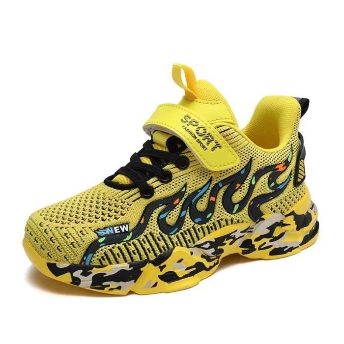 Baskets Enfant Garçon Fille Chaussures de sport en maille Respirant