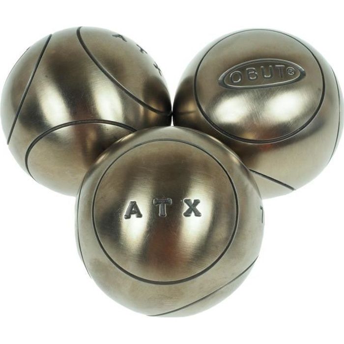 Boules de pétanque Atx competition 75mm : m - Obut 700g Argent Métalisé -  Cdiscount Sport