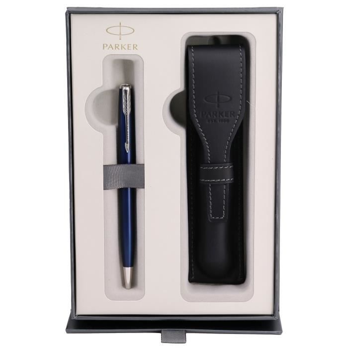 PARKER Vector stylo bille, noir avec attributs chromés, pointe moyenne,  encre bleue, coffret cadeau - Cdiscount Beaux-Arts et Loisirs créatifs
