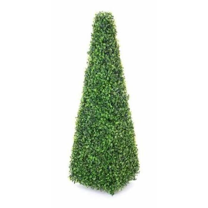 Arbre Topiaire Artificiel Cèdre Spirale - 120 Cm - Feuillage Dense - Pot Lesté - Déco Jardin - 9
