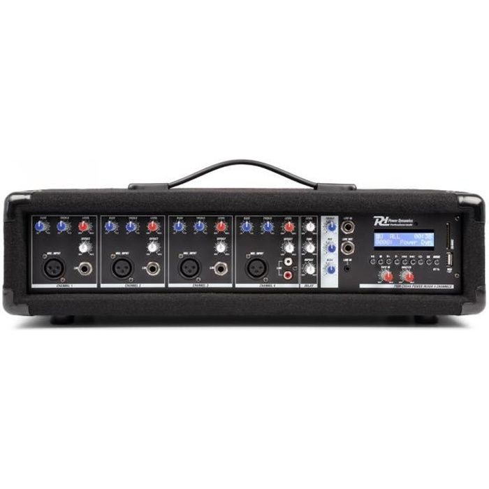 Table de mixage amplifiée Power Dynamics PDM-C405A - 800 Watts - BT/USB/SD