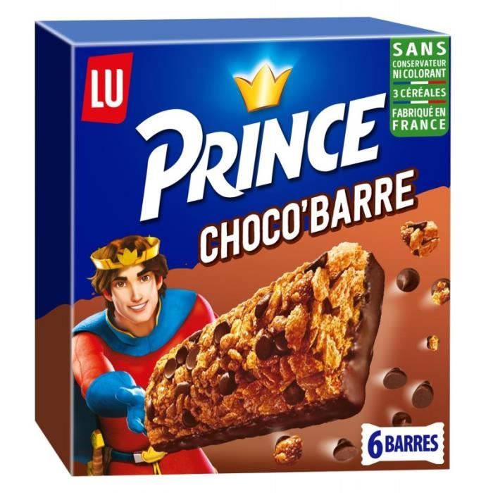 PRINCE - Lu6 Barres Choco 125G - Lot De 4
