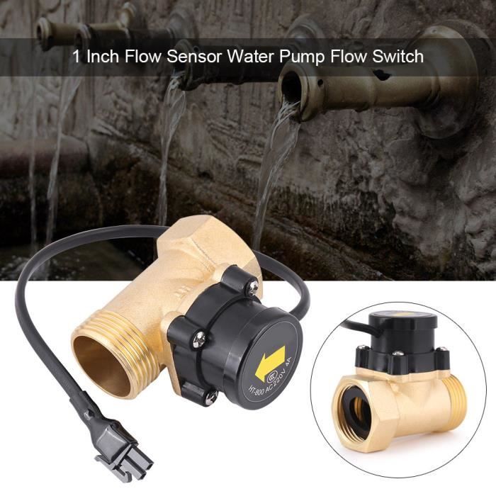 Capteur Débit Eau G1/2 - Magnétique Turbine Laiton - 1-25L/min - DC5-15V - Pour Chauffe-Eau, Purificateur