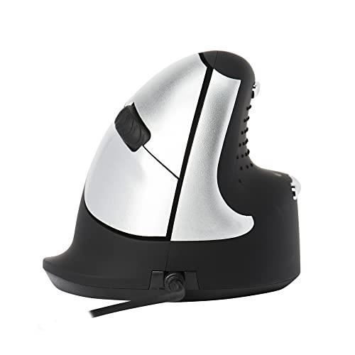 Souris ergonomique R-GO HE MOUSE – Modèle vertical – Filaire USB – 4 boutons – Résolution 500-1500-2000-3500