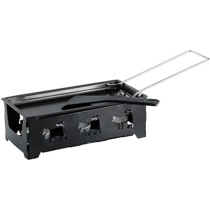 Appareil à raclette 2 Personnes,Raclette à la bougie,Mini Grill Raclette,  avec 2 Poêlons à Raclette et 2 Grattoirs en Bois,Port A186 - Cdiscount  Electroménager