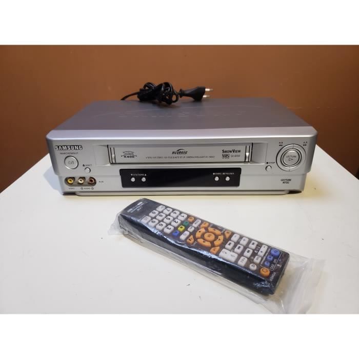 MAGNETOSCOPE SAMSUNG SV-655F LECTEUR ENREGISTREUR K7 CASSETTE VIDEO VHS VCR 6 TETES HIFI STEREO + TEL .