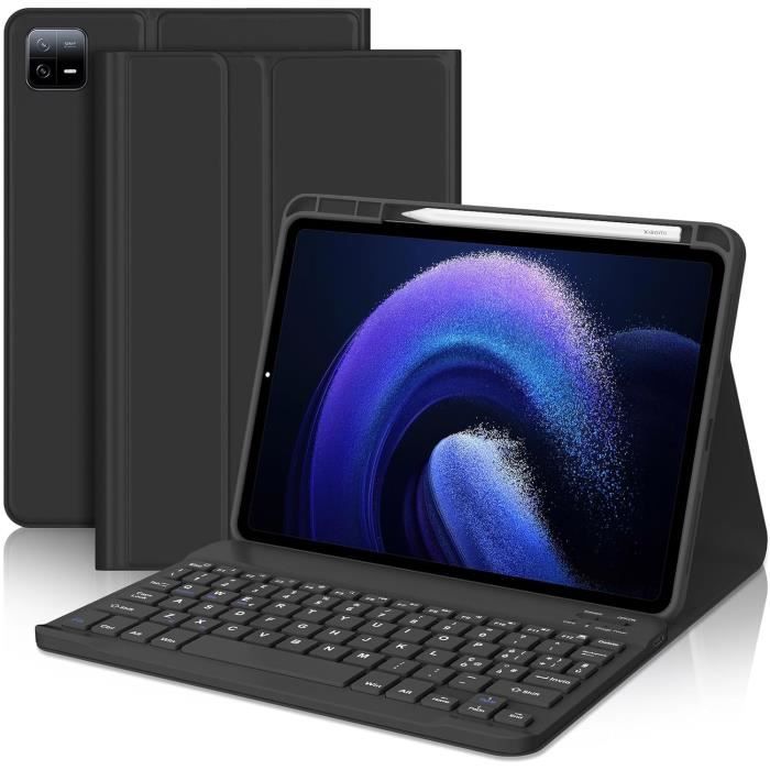 EHLCYS Étui Avec Clavier Pour Xiaomi Pad 7/Pad 7 Pro 11,2" 2024