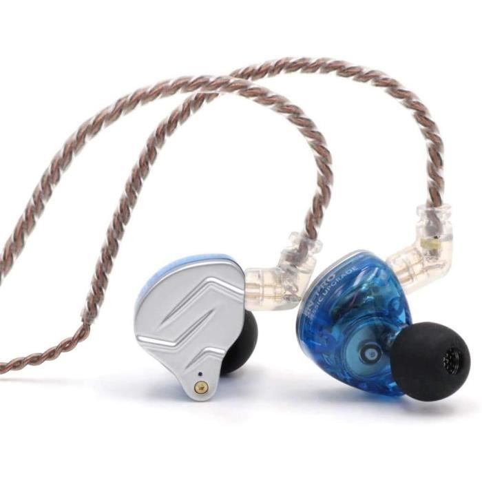 Câble Hi-Fi Type C Détachable 2 Broches Pour Écouteurs Intra-Auriculaires (IEM) - 4 Fils Tressés, 120cm - 6