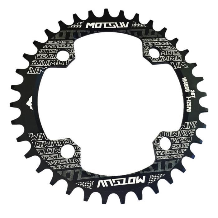 MOTSUV Rond étroit Large Plateau Vtt VTT Vélo 104BCD 32T 34T 36t 38t Pedalier Dent Plaque Pieces 104 Bcd 33025790971
