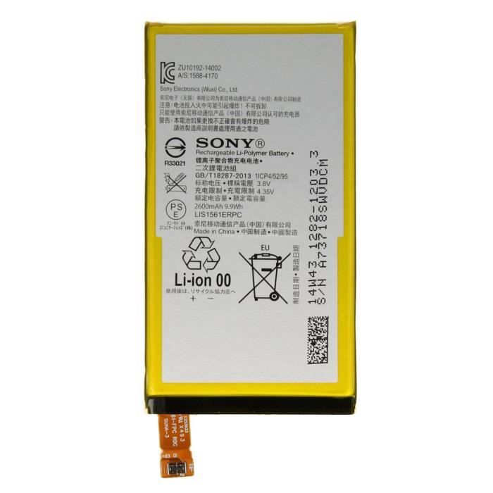 Sony Batterie Origine Sony modèle LIS1561ERPC Pour Xperia Z3 Compact 2600 mAh - vue 2