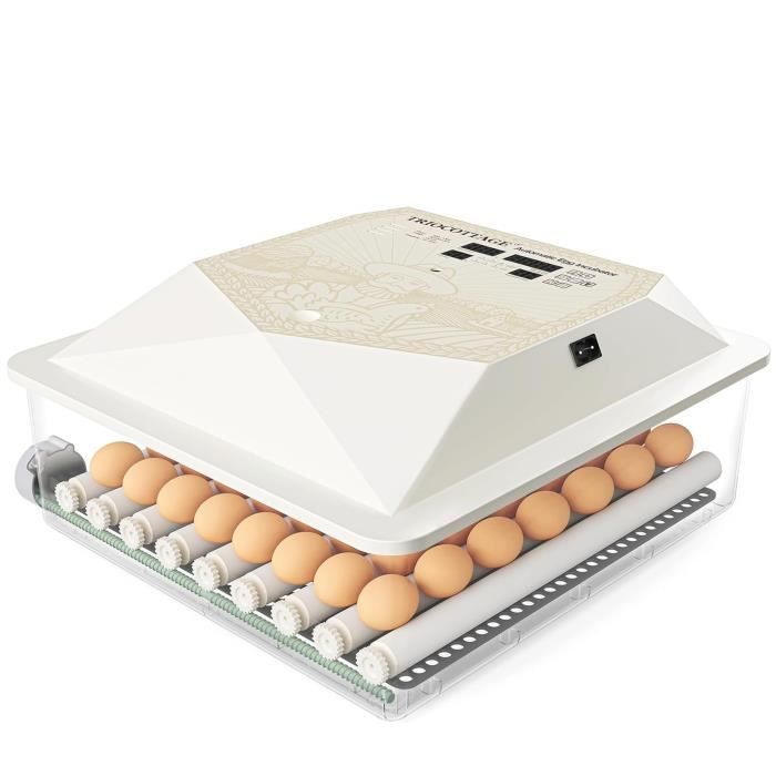 Couveuse Automatique Couveuse Oeuf Automatique Pour 36 Oeufs Avec Contrôle De Température Et Ajout Automatique D'eau Pour Oufs De Poule, Canards, Caille Couveuse Oeuf Automatique Janoel