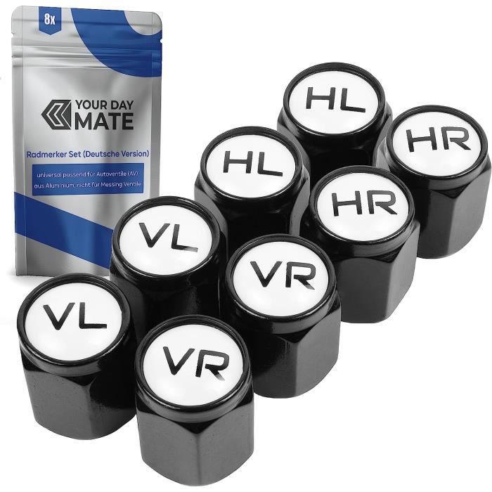 Bouchons Valve Lot De 4 Bouchons De Valve En Laiton Avec Clé - Protection étanche Pour Pneus Voiture, Moto, Vélo Antivol Déco Pneu