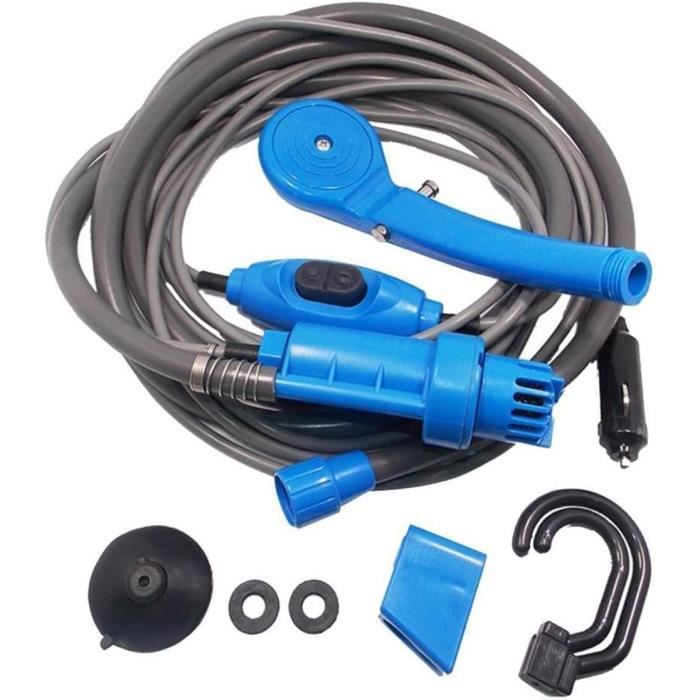 Lioaeust Douche de camping portable, 12 V DC, pompe de douche Lioaeust Douche de camping portable, 12 V DC, pompe de douche