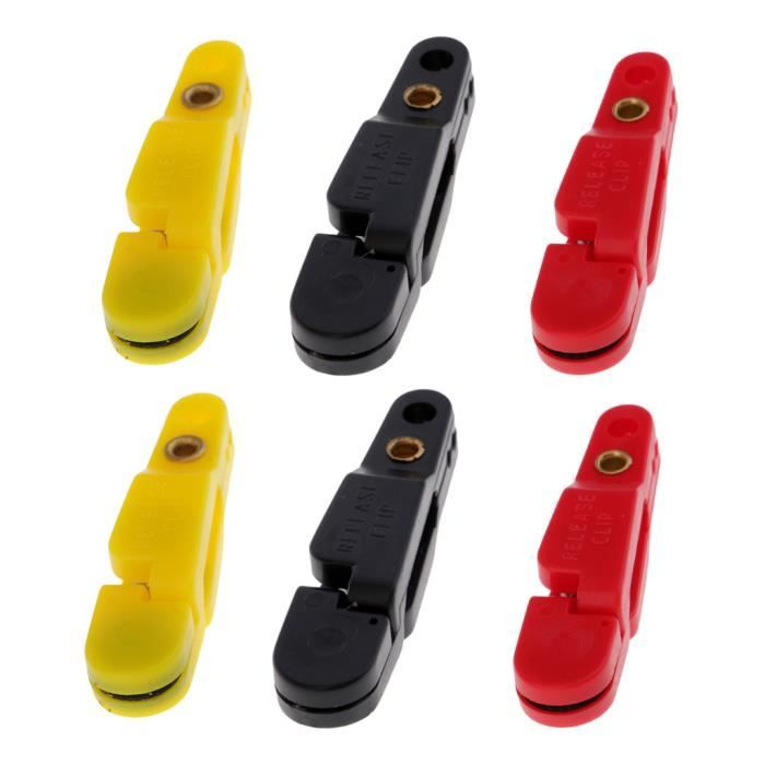 3 Pinces Dégagement Rapide Pêche Rembourrées + Ligne Inox - Lot Neuf