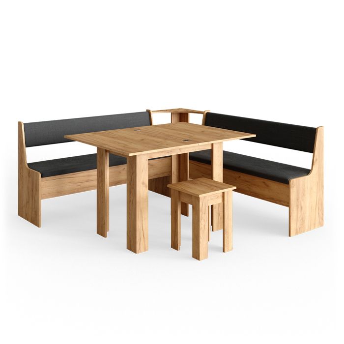 Banc de Salle à Manger pour Table de Salle à Manger Ensemble Table et bancs en Angle Vicco Roman Banc de Cuisine Banc avec Coffre