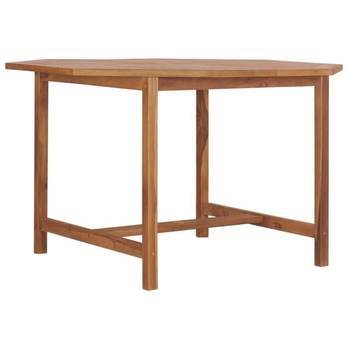 Meuble Table à dîner de jardin - minimaliste - 110x110x75 cm - Bois massif de teck 22.97 KG