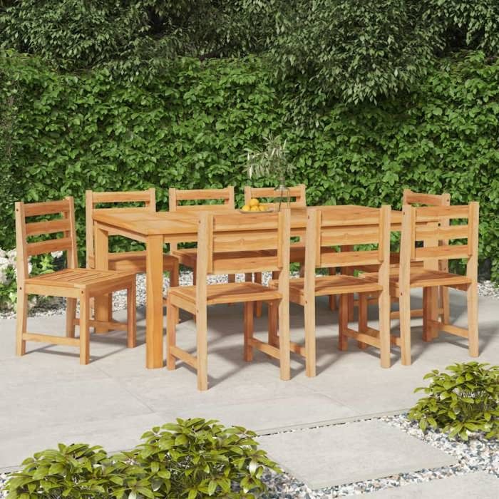 vidaXL Chaises de jardin Teck solide - vue 3