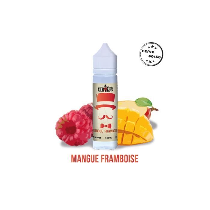Liquide de Cigarette électronique Mangue Framboise 50ml Cirkus VDLV
