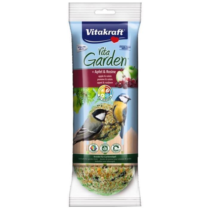 Comparer les prix de VITAKRAFT Boules de graisse Premium pomme et raisin - Pour oiseaux du ciel - 350 g