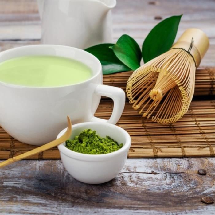 Fouet à Matcha Traditionnel En Bambou - Ustensile Pour Préparer Thé Matcha, Lait, Boissons En Poudre - 4,92 Pouces - 4