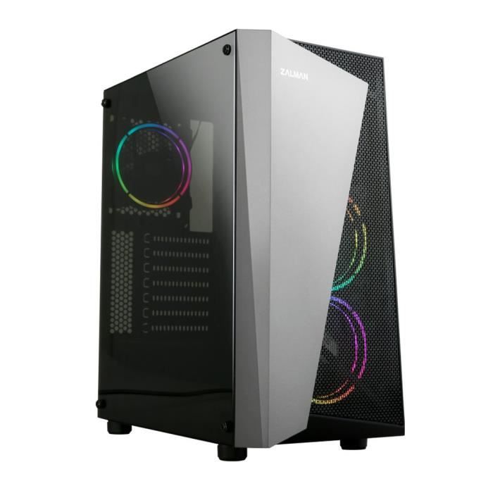 Zalman Boîtier Midi Tower S4 Plus RGB USB 3.0 avec Fenêtre Noir - vue 4